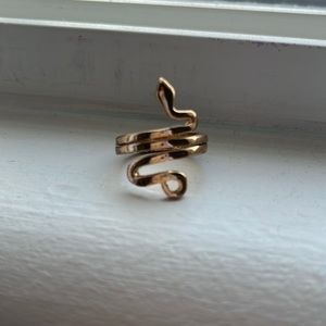 Golden snake ring